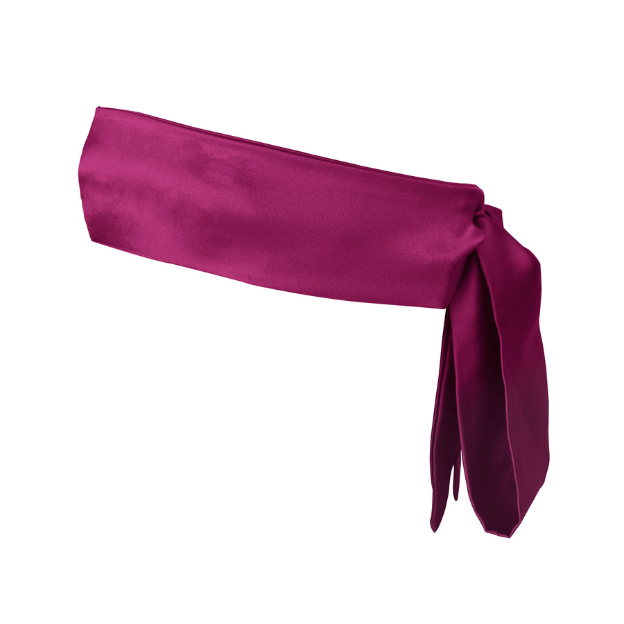 Studio Pia Aiya organic peace silk blindfold tie | Mulberry Purple