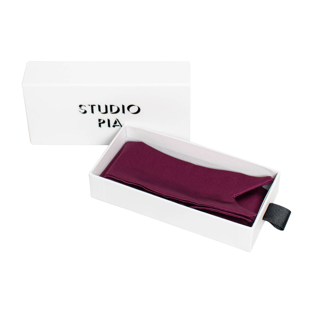 Studio Pia Aiya organic peace silk blindfold tie | Mulberry Purple
