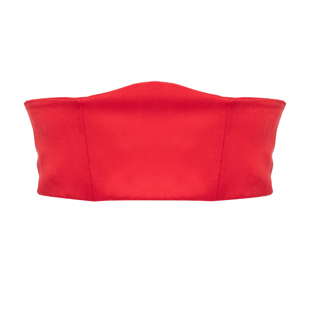 Studio Pia Aiya organic peace silk waspie | Scarlet Red