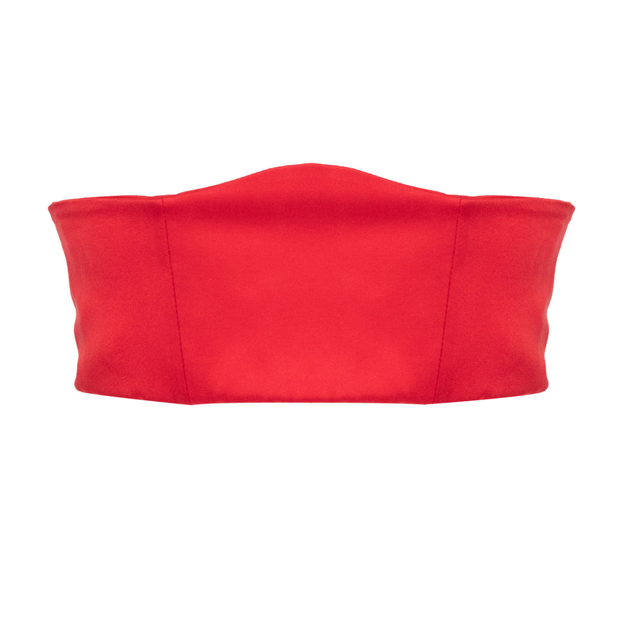 Studio Pia Aiya organic peace silk waspie | Scarlet Red