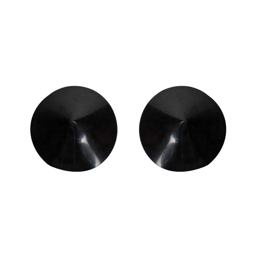 Black latex pasties