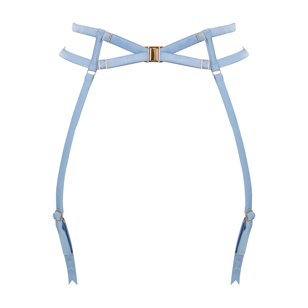 Studio Pia Clea strappy peace silk suspender | Blue