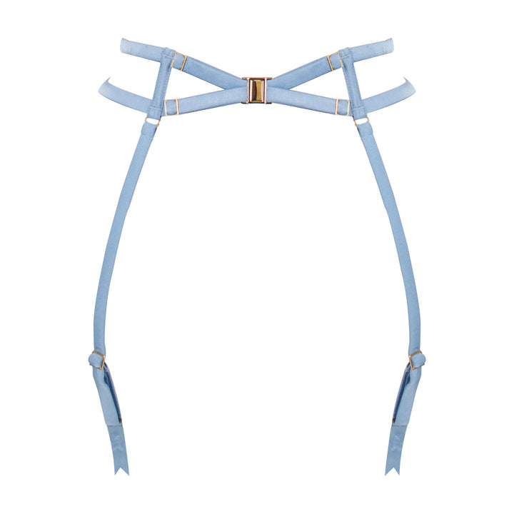 Studio Pia Clea strappy peace silk suspender | Blue