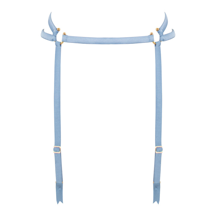 Studio Pia Clea strappy peace silk suspender | Blue