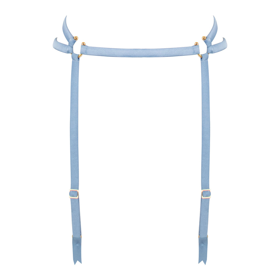 Studio Pia Clea strappy peace silk suspender | Blue