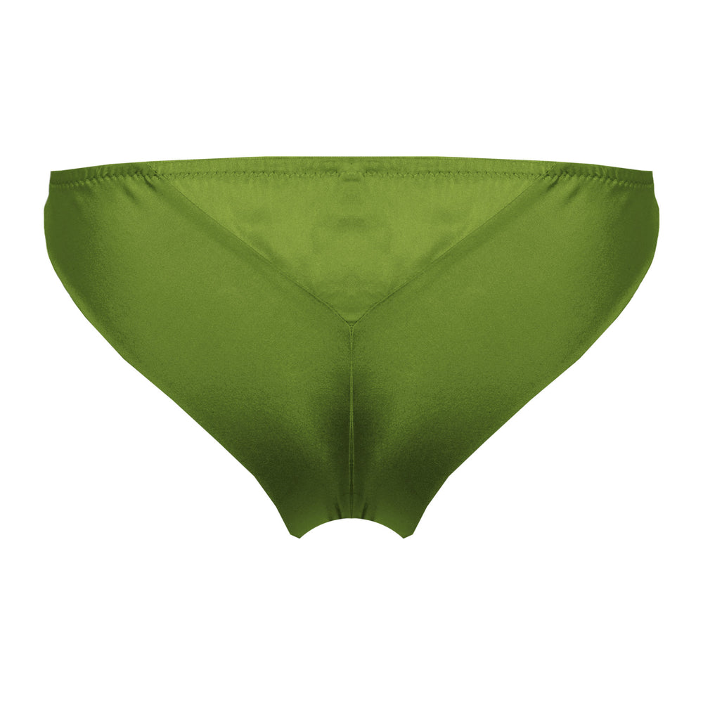 Jungle green peace silk adjustable strap knicker