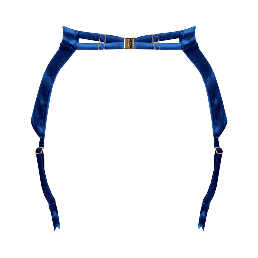 Studio Pia Petra organic peace silk longline suspender | Cobalt blue