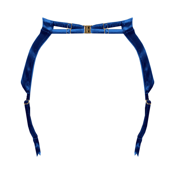 Studio Pia Petra organic peace silk longline suspender | Cobalt blue