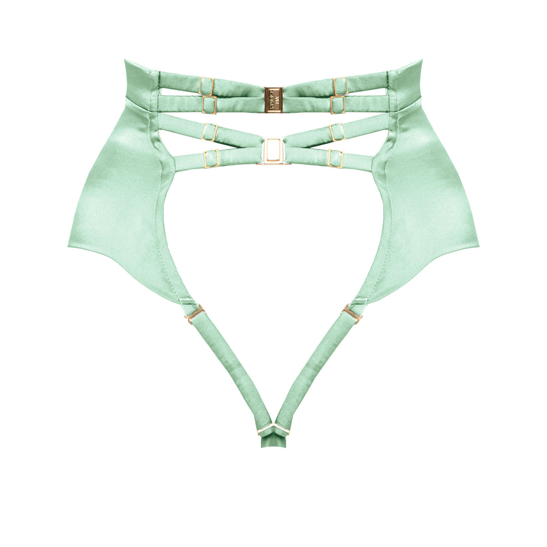  Studio Pia Petra organic peace silk high waist thong | Sage