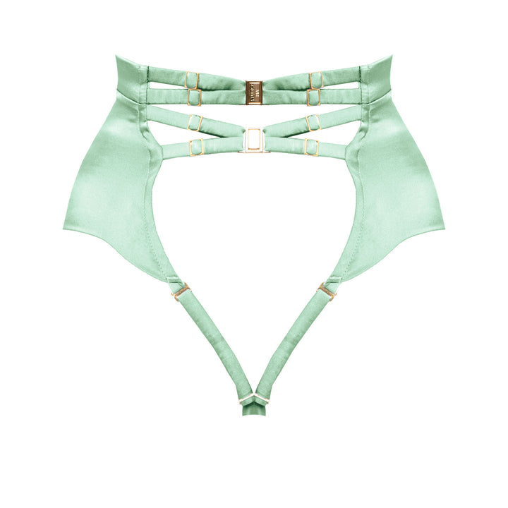  Studio Pia Petra organic peace silk high waist thong | Sage