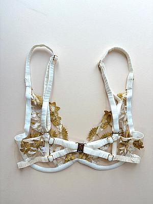 Soraya Ivory Plunge Bra sample - size 3 – view 2