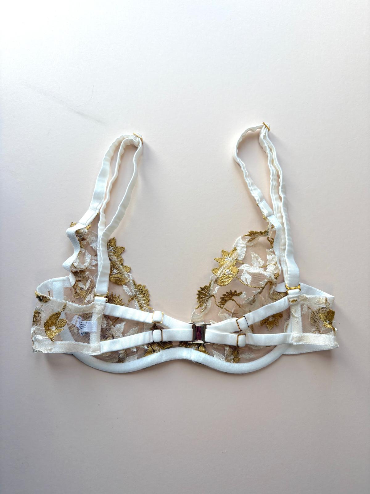 Soraya Ivory Plunge Bra sample - size 3 – view 4