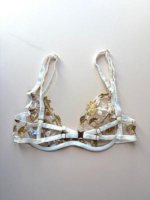 Soraya Ivory Plunge Bra sample - size 3 – view 4