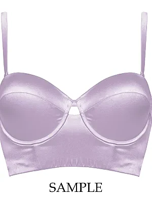 Petra Lilac Longline Bra Sample - 9